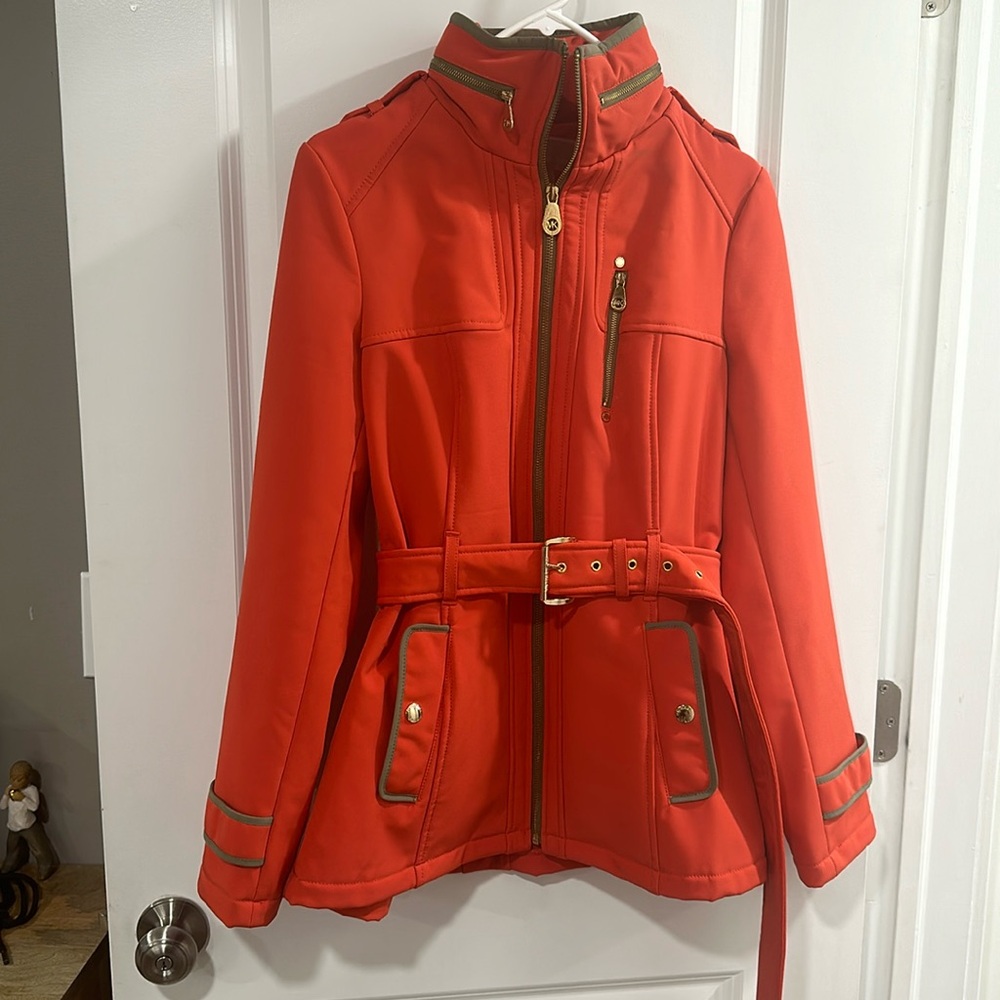 Michael Kors jacket with zip out silky hood